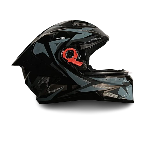 STUDDS Raider Super D1 Black N4 Grey Full Face Helmet