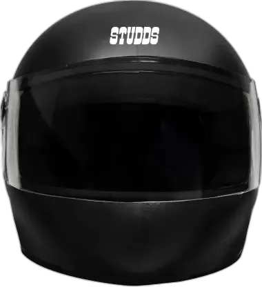 STUDDS Chrome Deluxe Black Full Face Helmet