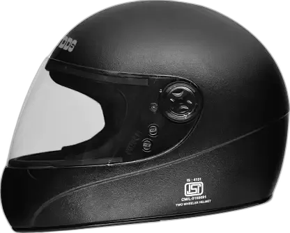 STUDDS Chrome Deluxe Black Full Face Helmet