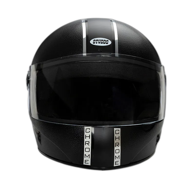 STUDDS Chrome Eco Black Full Face Helmet