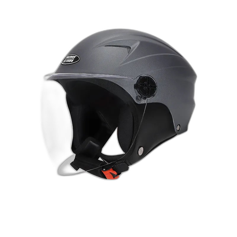 STUDDS Dame Matt Gun Grey Half Face Helmet