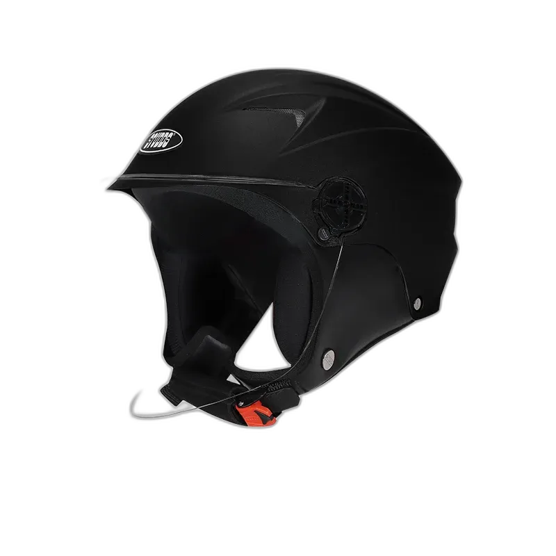 STUDDS Dame Matt Black Half Face Helmet
