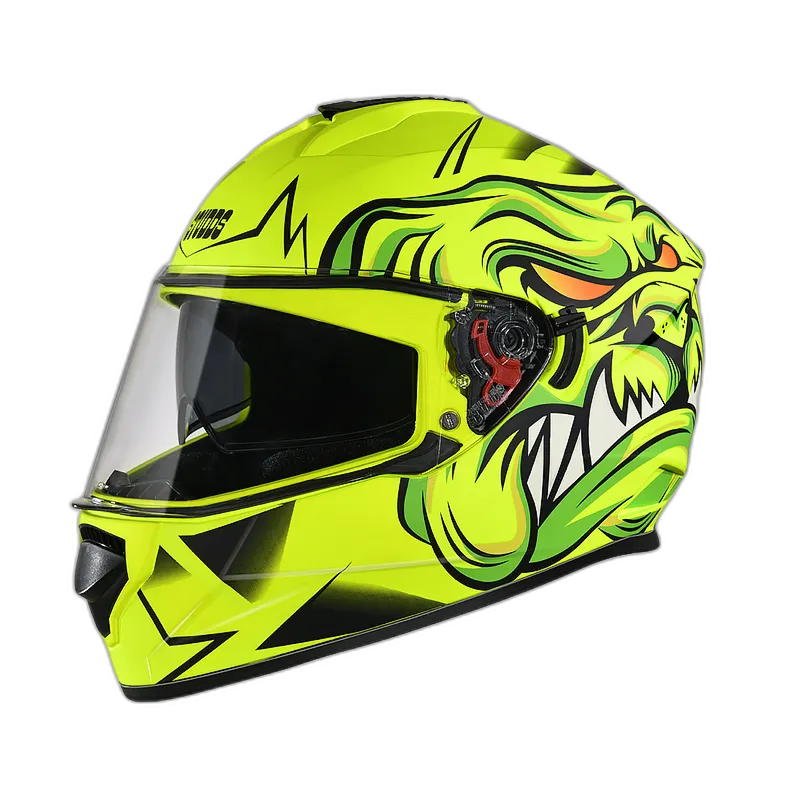 STUDDS Drifter D1 Matt Black Yellow N5 Full Face Helmet
