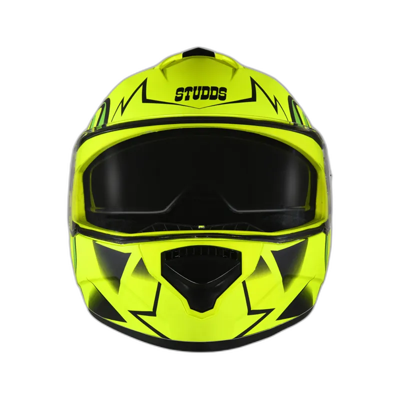 STUDDS Drifter D1 Matt Black Yellow N5 Full Face Helmet