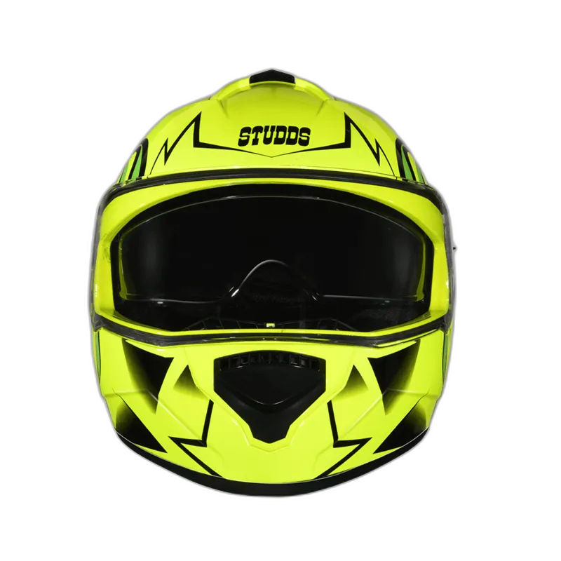 STUDDS Drifter D1 Neon Yellow N5 Full Face Helmet