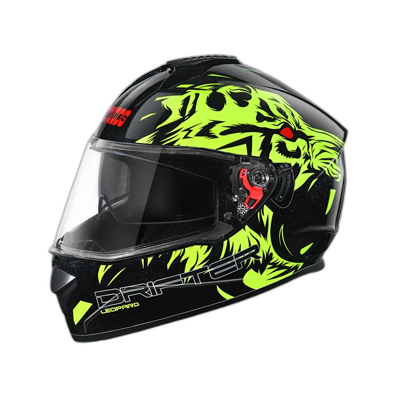 STUDDS Drifter D2 Black Yellow N5 Full Face Helmet