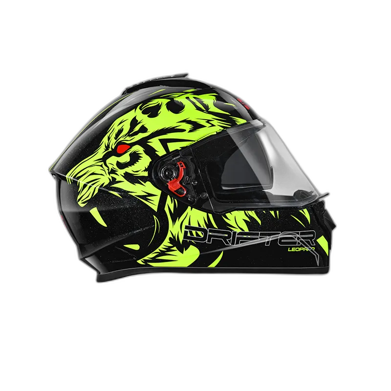 STUDDS Drifter D2 Black Yellow N5 Full Face Helmet