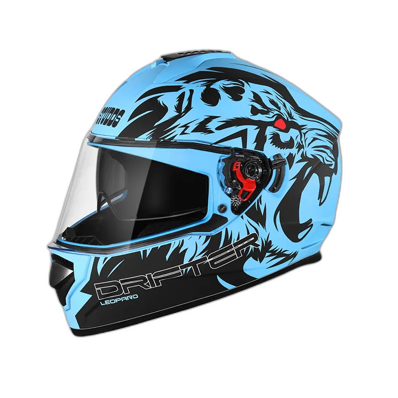 STUDDS Drifter D2 Blue N9 Black Full Face Helmet