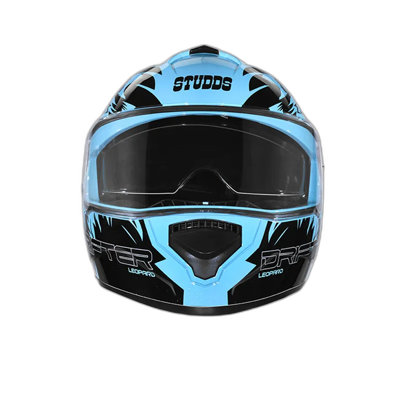 STUDDS Drifter D2 Blue N9 Black Full Face Helmet