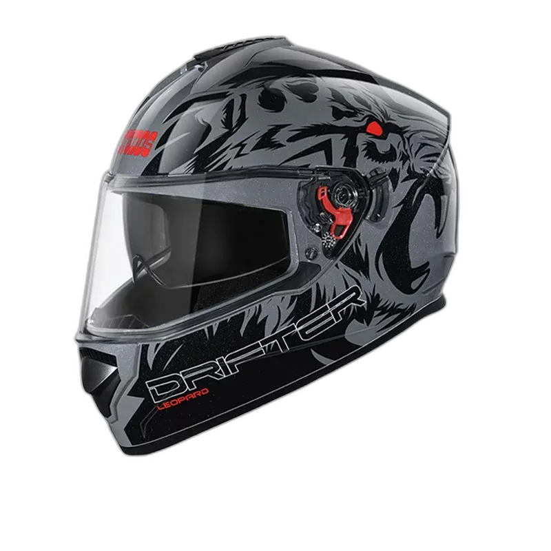 STUDDS Drifter D2 Grey N9 Black Full Face Helmet