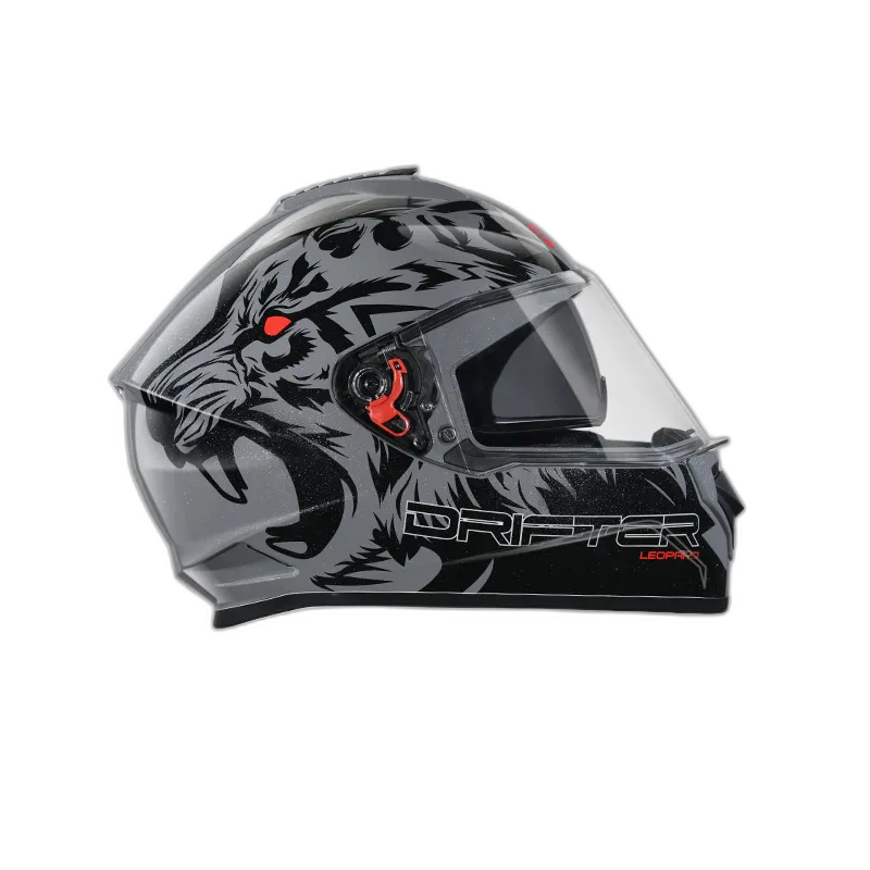 STUDDS Drifter D2 Grey N9 Black Full Face Helmet
