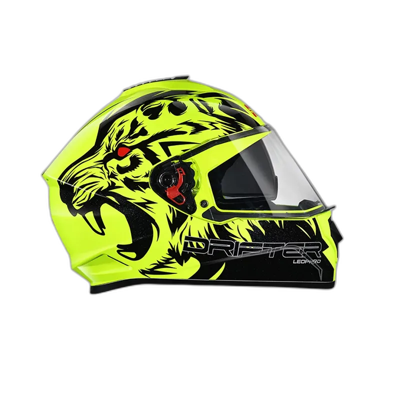STUDDS Drifter D2 Spolier Yellow N Full Face Helmet