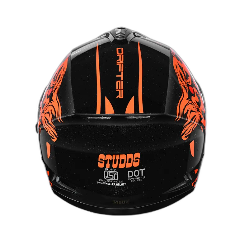 STUDDS Drifter D2 Black N10 Full Face Helmet