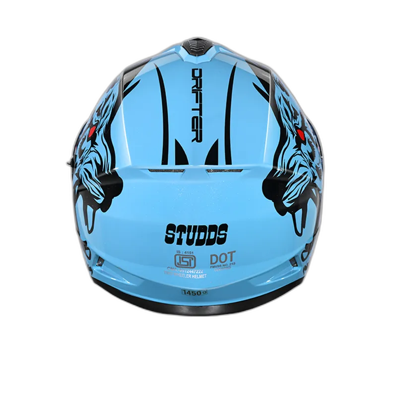 STUDDS Drifter D2 Blue N9 Full Face Helmet