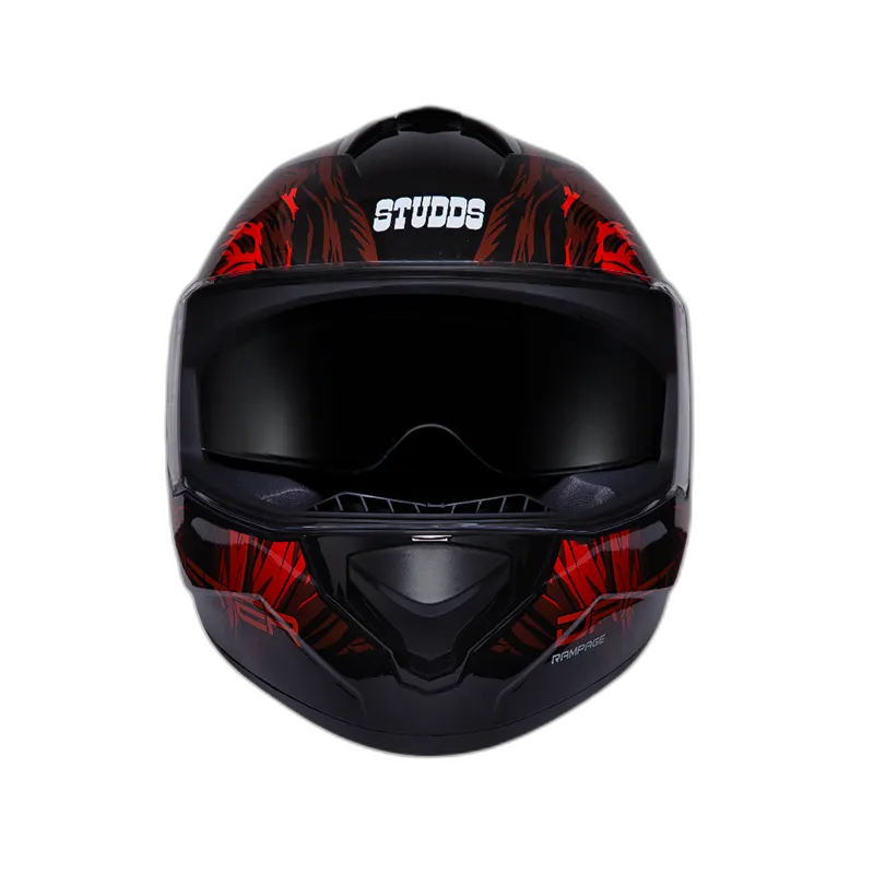 STUDDS Drifter D3 Black N2 Red Full Face Helmet