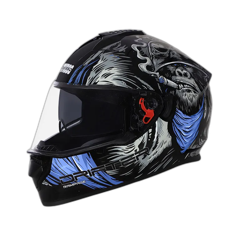 STUDDS Drifter D3 Black Grey N1 Full Face Helmet