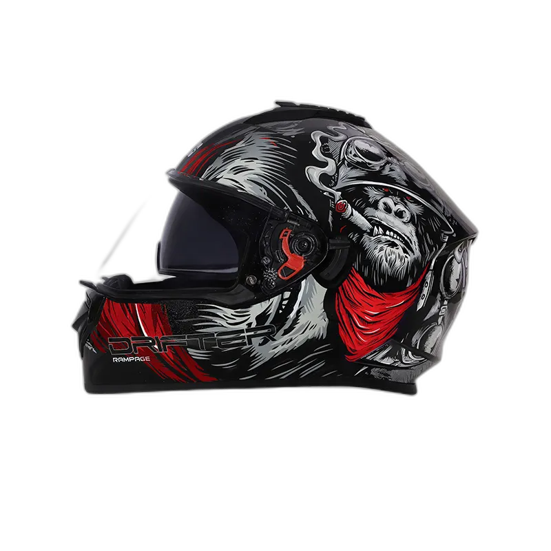 STUDDS Drifter D3 Black Grey N2 Full Face Helmet