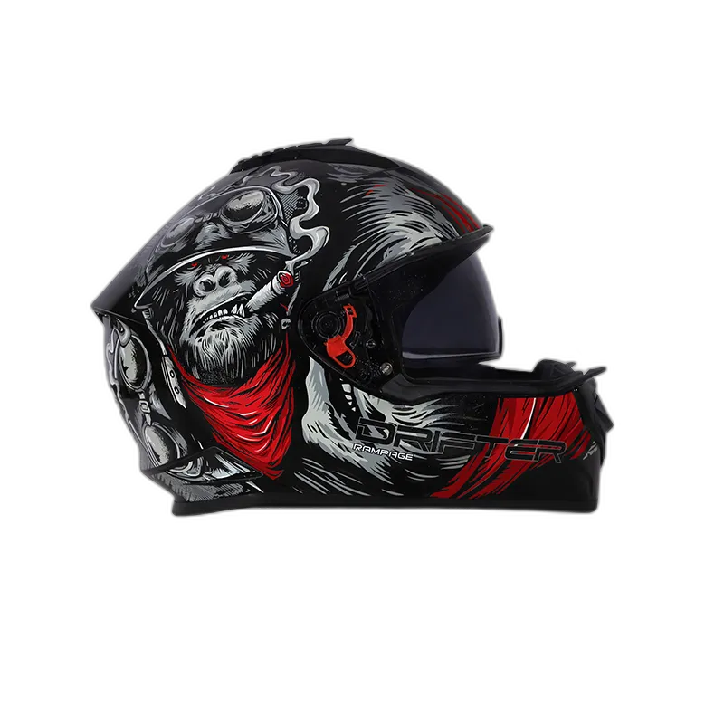 STUDDS Drifter D3 Black Grey N2 Full Face Helmet