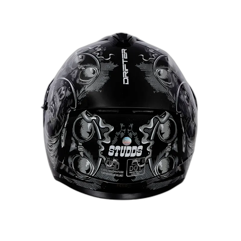STUDDS Drifter D3 Black N4 Full Face Helmet