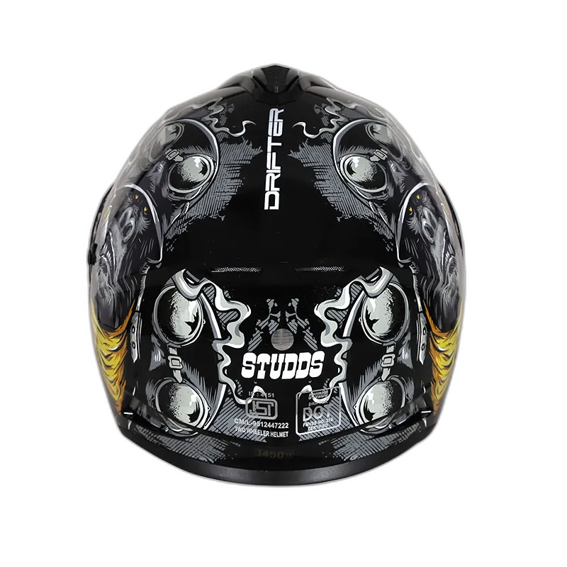 STUDDS Drifter D3 Black N5 Full Face Helmet