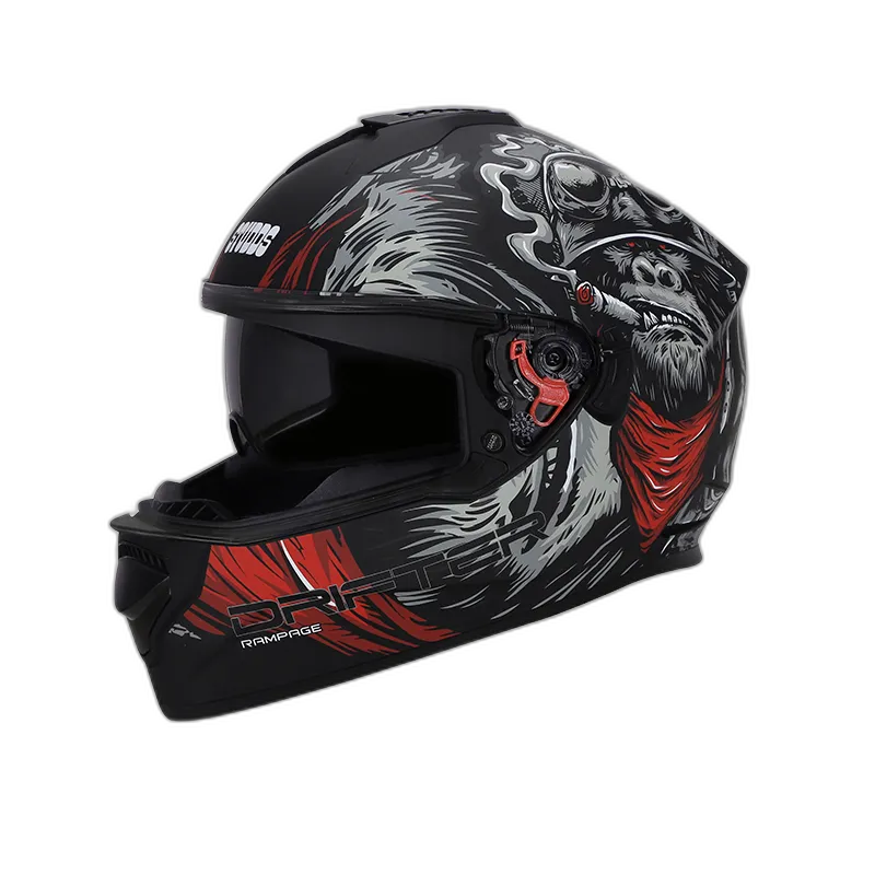 STUDDS Drifter D3 Matt Black Grey N2 Full Face Helmet