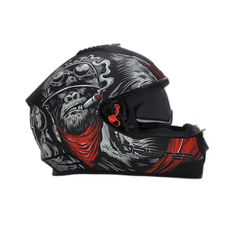 STUDDS Drifter D3 Matt Black Grey N2 Full Face Helmet