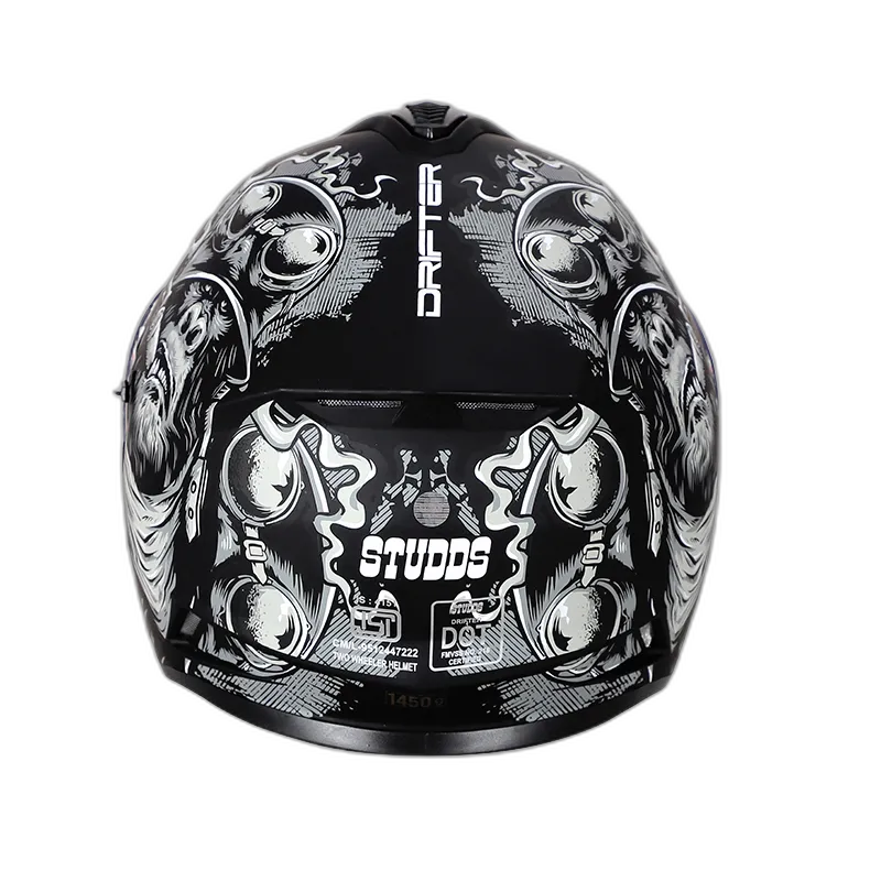 STUDDS Drifter D3 Matt Black N4 Full Face Helmet