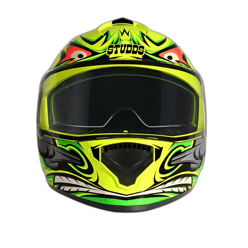 STUDDS Drifter D4 Yellow N12 Full Face Helmet