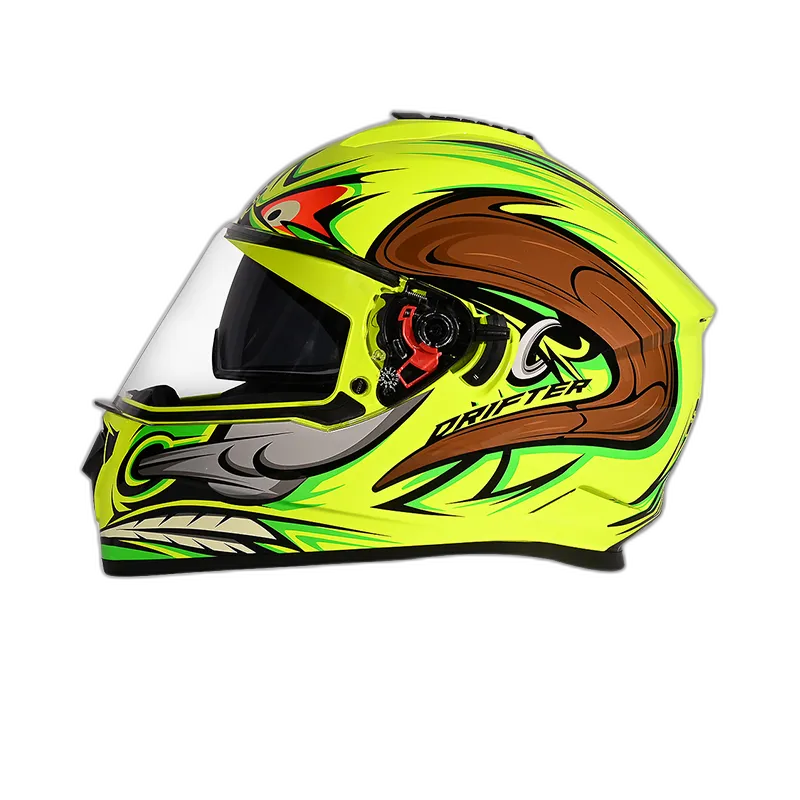 STUDDS Drifter D4 Yellow N12 Full Face Helmet