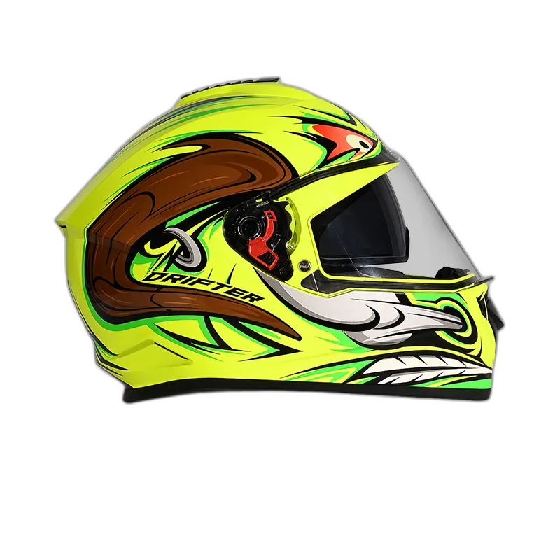STUDDS Drifter D4 Yellow N12 Full Face Helmet