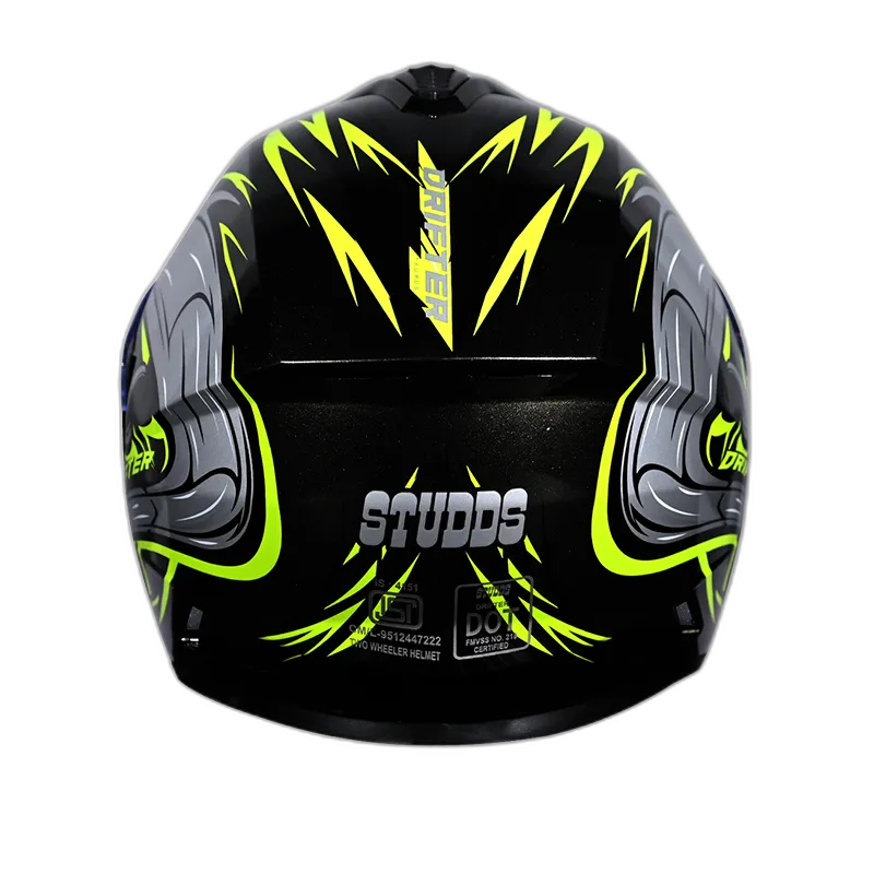 STUDDS Drifter D4 Black N5 Full Face Helmet