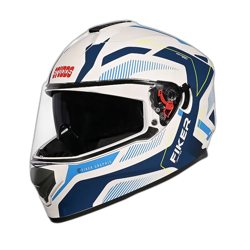 STUDDS Drifter D5 White N1 Full Face Helmet