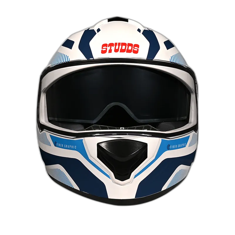 STUDDS Drifter D5 White N1 Full Face Helmet