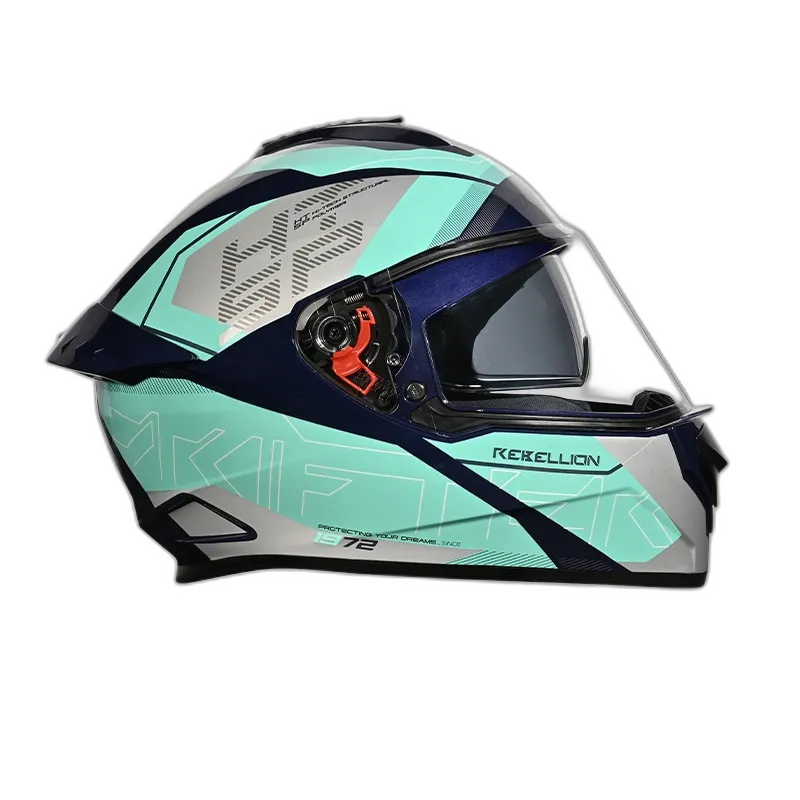 STUDDS Drifter D6 Rebilion Bk Trqs N1 Full Face Helmet