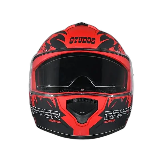 STUDDS Driter D2 Matt Red Full Face Helmet