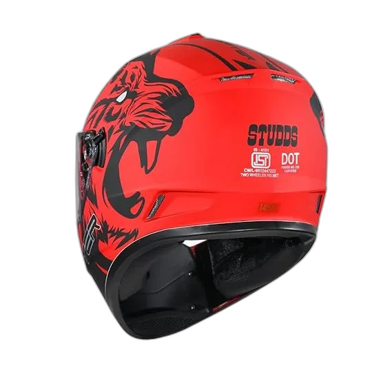 STUDDS Driter D2 Matt Red Full Face Helmet