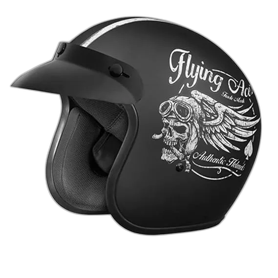 STUDDS Jet Star D5 Matt Black Half Face Helmet