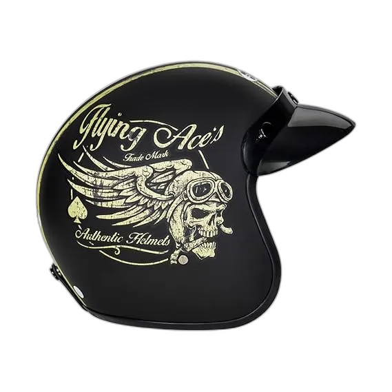 STUDDS Jet Star D5 Matt Black Half Face Helmet