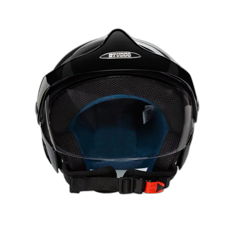 STUDDS Marshall Black Half Face Helmet