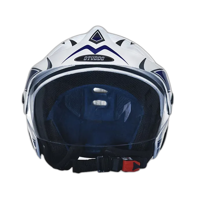 STUDDS Marshall D1 White N1 Half Face Helmet