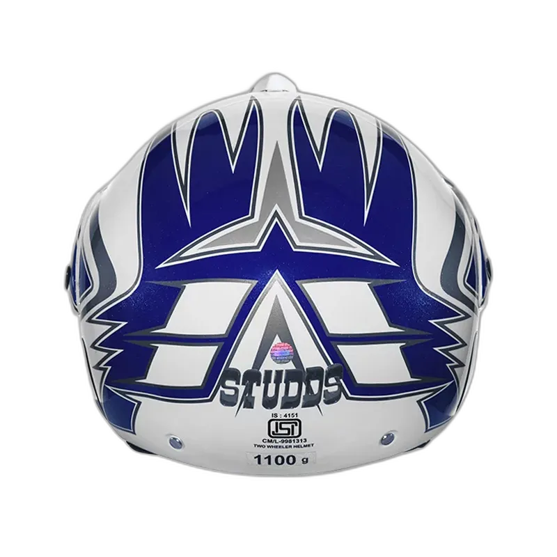 STUDDS Marshall D1 White N1 Half Face Helmet