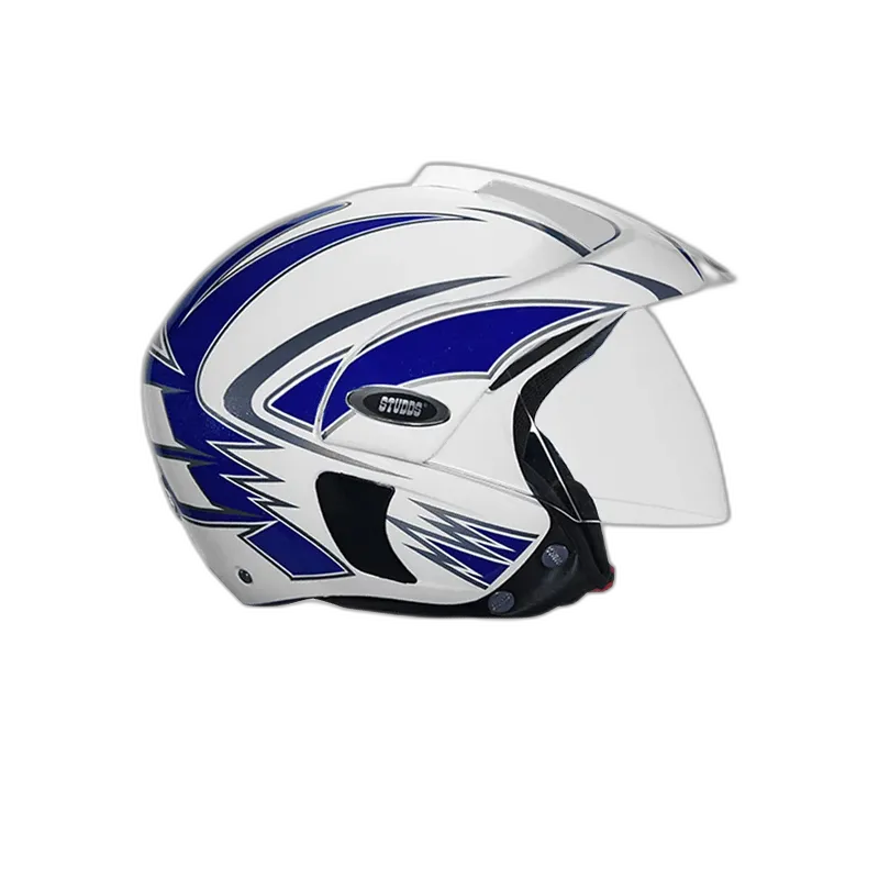 STUDDS Marshall D1 White N1 Half Face Helmet