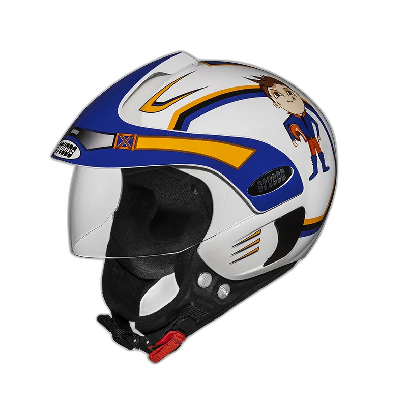 STUDDS Marshall Kids D1 White N Half Face Helmet