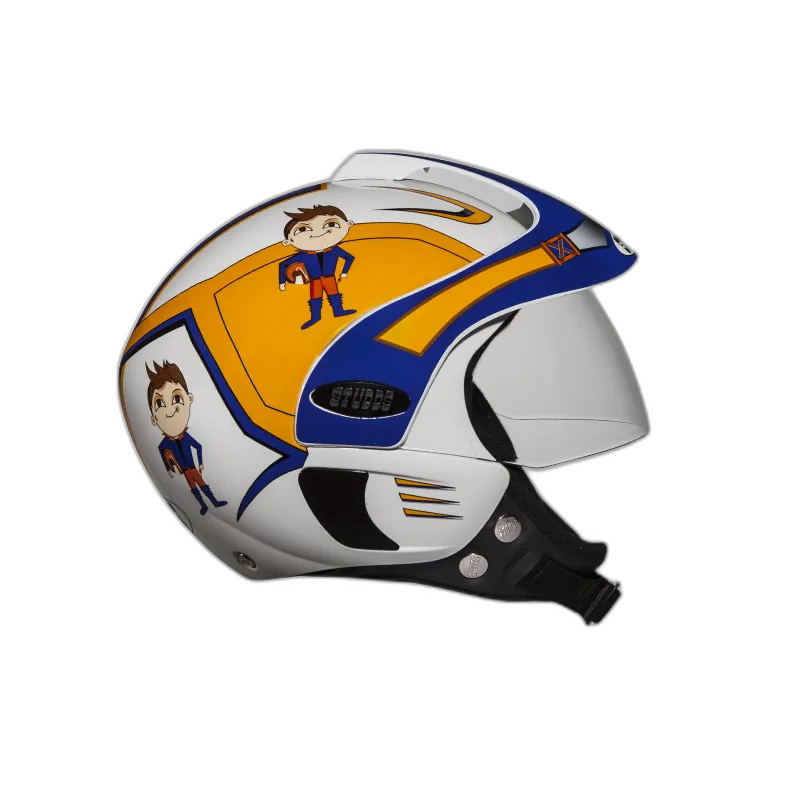 STUDDS Marshall Kids D1 White N Half Face Helmet