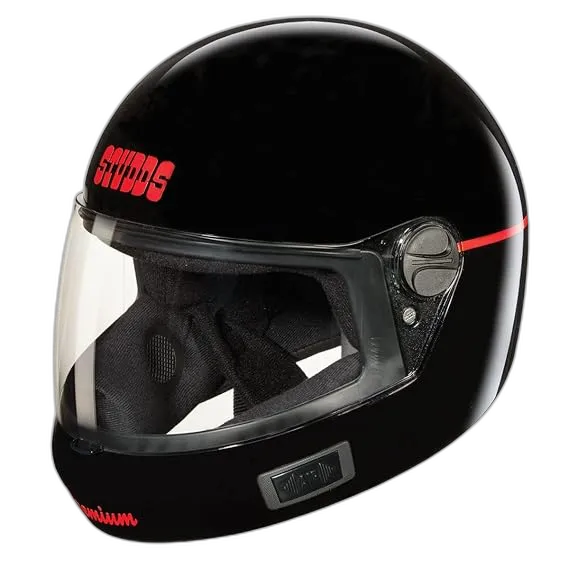 STUDDS Premium Black Full Face Helmet
