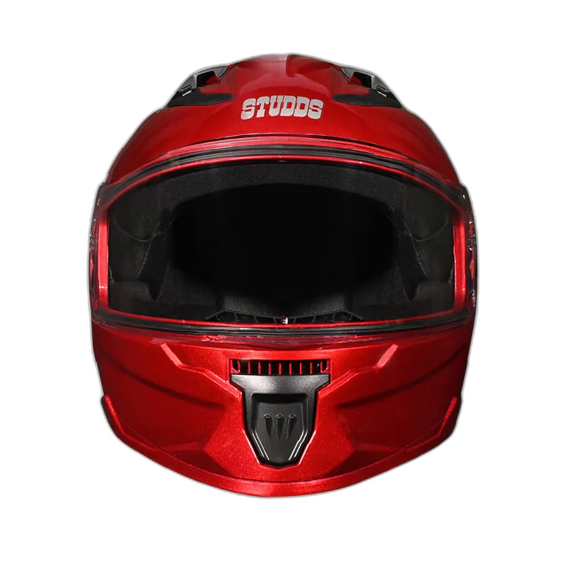 STUDDS Raider Super Cherry Red Full Face Helmet