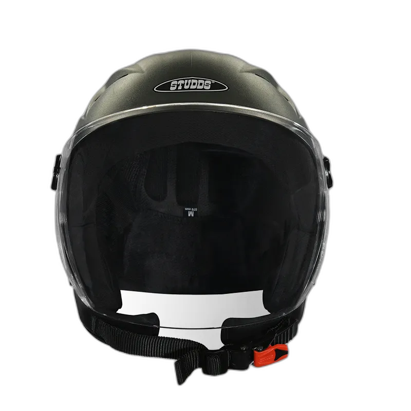 STUDDS Ray Military Green Half Face Helmet