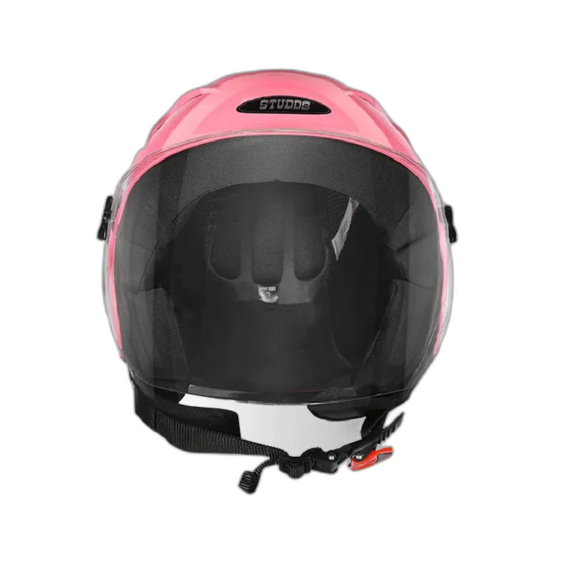 STUDDS Ray Super Baby Pink Half Face Helmet