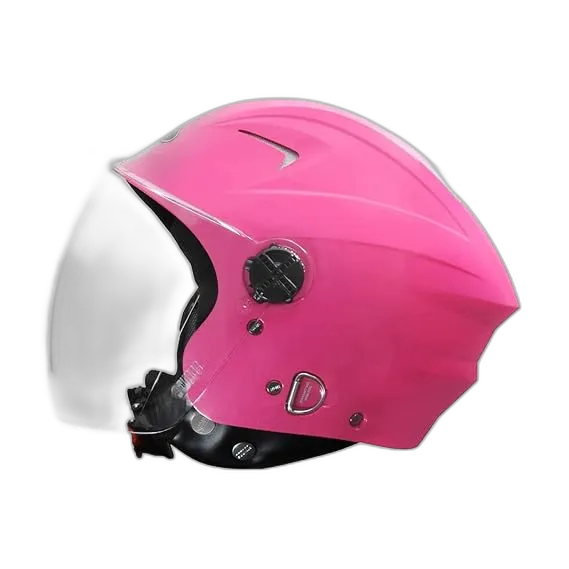 STUDDS Ray Super Dark Pink Half Face Helmet