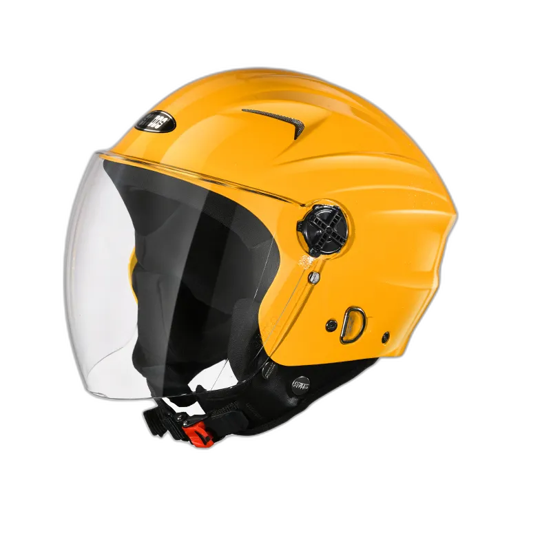 STUDDS Ray Super Mustard Half Face Helmet